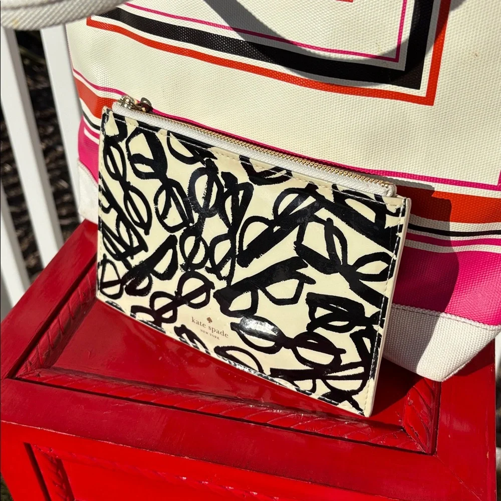Kate Spade New York Coated Canvas NWT Tote and Zippered Pencil Case